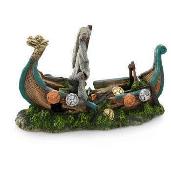 Décor Viking Boat 25. 5x10. 5x16. 5Cm