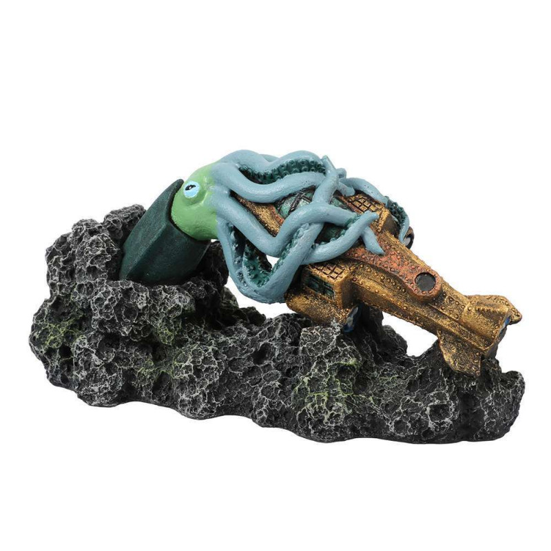 Décor Jules Verne Steampunk Kraken S - 16,7x8x8,2c