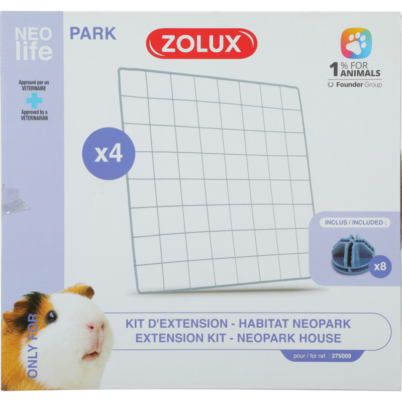 Kit d'extension grille pour habitat Neopark Cochon