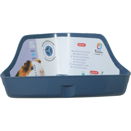 Toilette d'angle Neolife en plastique pour cochon