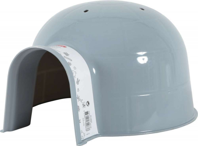 Maison Igloo Plastique Gris pour rongeur GM