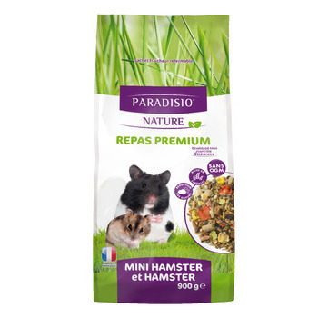 Repas premium Paradisio nature pour hamster nain :