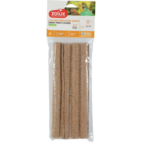 Couvre-perchoirs sablés pour oiseaux, D. 20mm H. 2