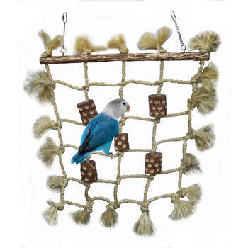 Filet corde à suspendre pour oiseau bec droit,perr