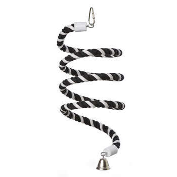 Corde coton en spirale pour oiseau à bec droit,pet