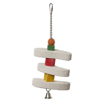 Jouet pierres ponce à grignoter pour grande perruc