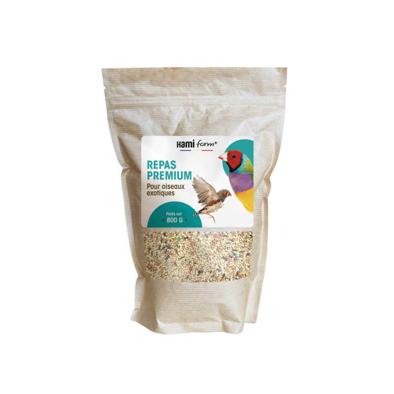 Repas premium pour oiseaux exotiques 800 g