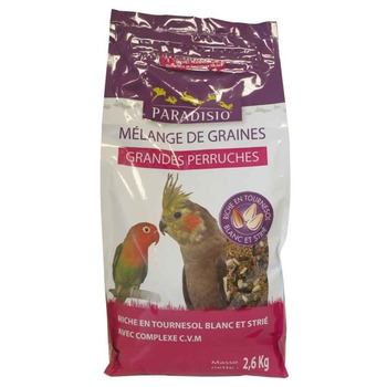 Mélange de graines pour grandes perruches - 2,6 kg