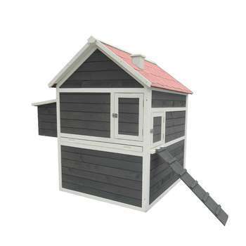 Poulailler Cleveland en bois avec pondoir - 130,1x