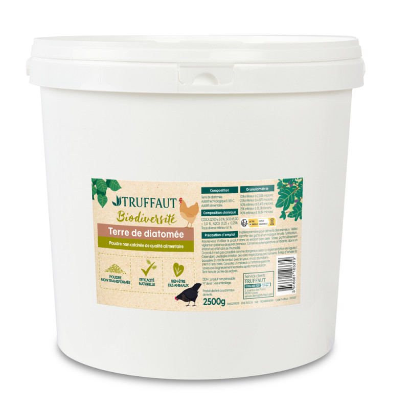 Terre de diatomée, en poudre non calcinée - 2500g