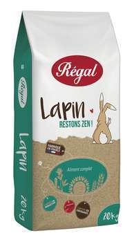 Aliment complet pour lapin en granulé, Regal 20kg.