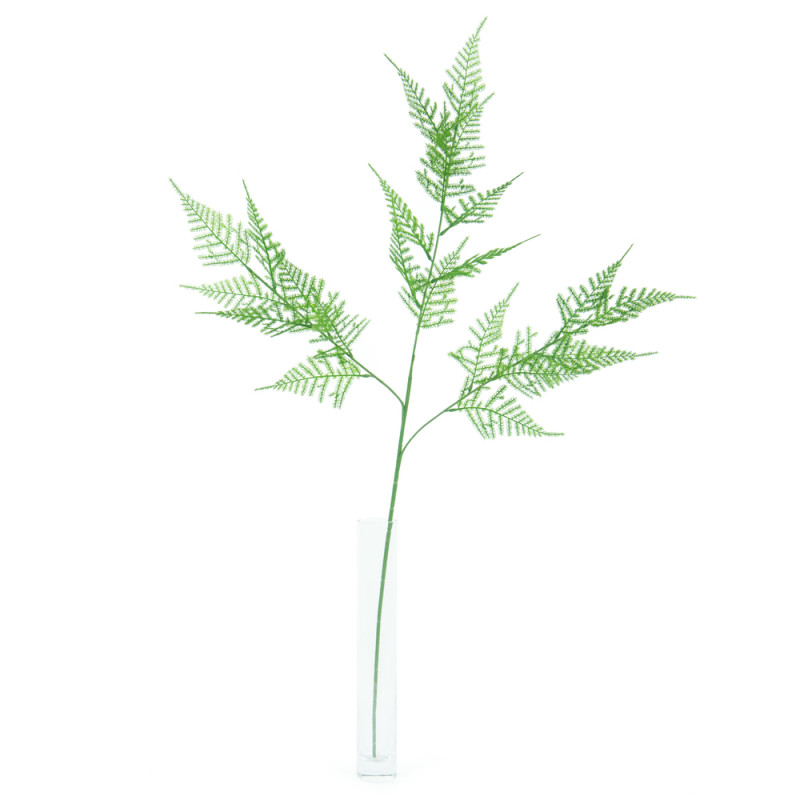 Fleur artificielle tige feuillage asparagus vert H
