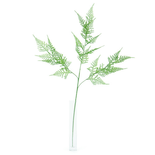 Fleur artificielle tige feuillage asparagus vert H