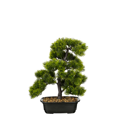 Plante artificielle en pot 'Bonsai', coloris vert