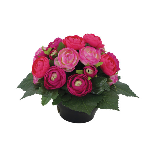 Fleurs artificielles - coupe florale fuchsia H. 25