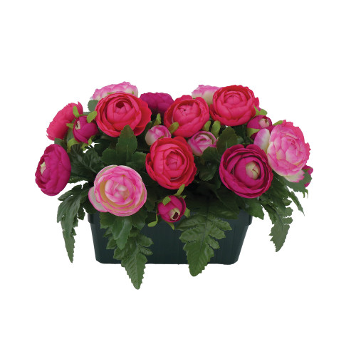 Fleurs artificielles - coupe florale fuchsia H. 19