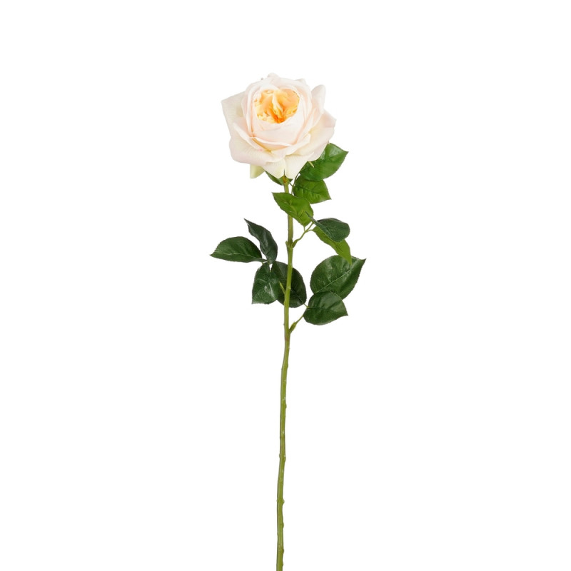 Fleur artificielle - Rose jaune Real Touch - L. 68