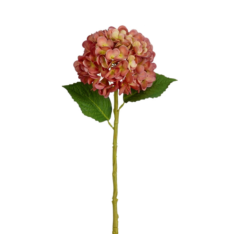 Fleur artificielle - Hortensia pêche Real Touch L.