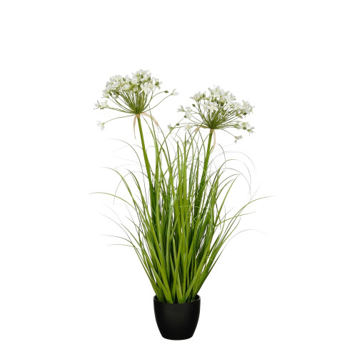 Plante artificielle - Allium ampeloprasum en pot b