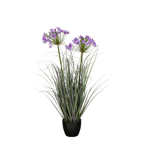 Plante artificielle - Allium ampeloprasum en pot v