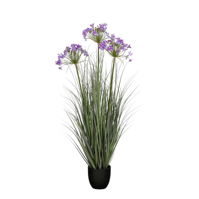Plante artificielle - Allium ampeloprasum en pot v