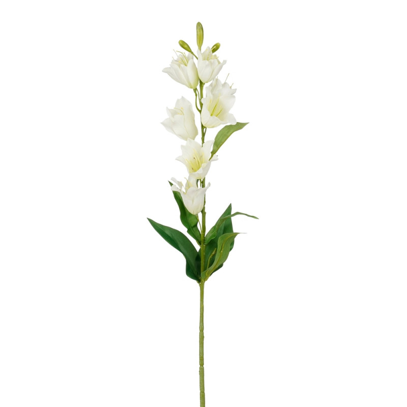 Fleur artificielle - Campanule crème L. 71cm