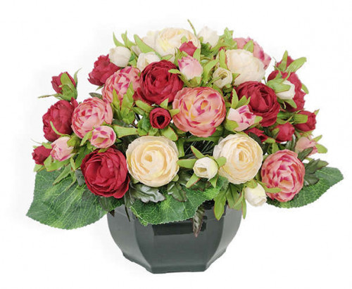 Fleurs artificielles - coupe florale fuchsia D. 32