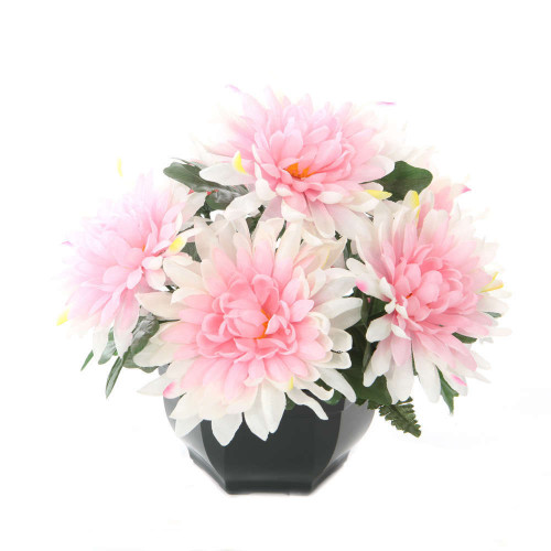 Chrysanthèmes artificielles, coloris variés : coup