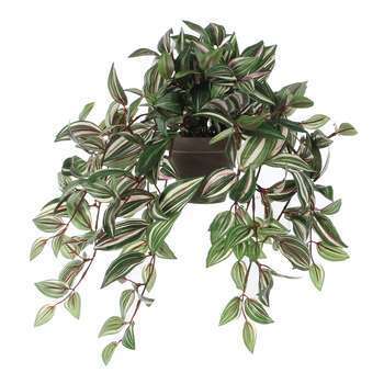 Pot artificiel tradescantia retombant H.25 cm