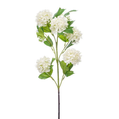 Fleur artificielle, tige de viburnum - H. 75cm