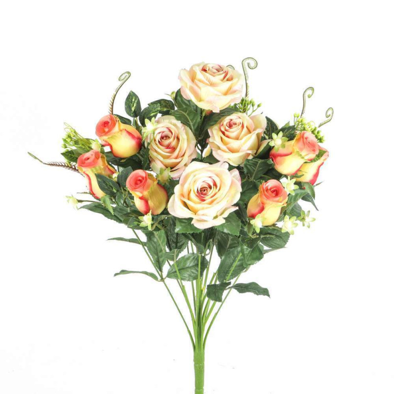 Bouquet artificiel rose Fleurettes 16 tiges
