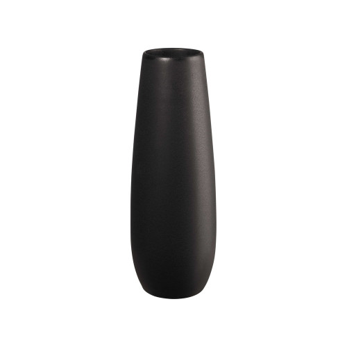 Vase Ease en céramique, coloris noir - H. 32cm