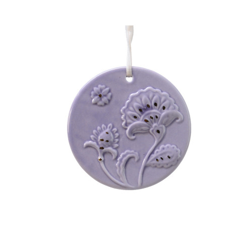 Suspension pour sapin de Noël Médaille en porcelai