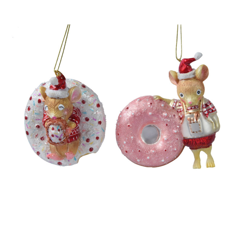 Suspension décoration de sapin de Noël Souris Donu