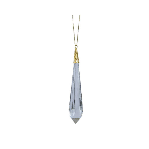 Suspension stalactite clair h 11 cm