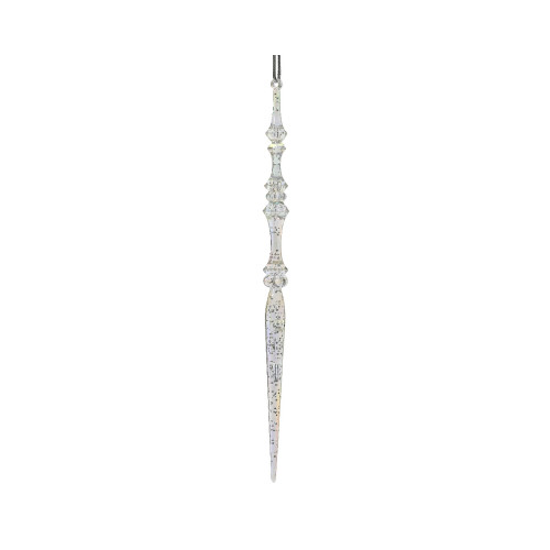 Suspension de Noël : stalactite acrylique transpar