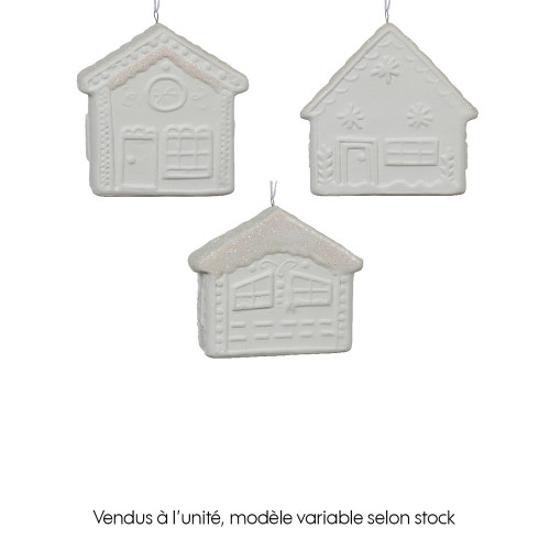 Suspension de Noël : maison de dolomite, coloris b
