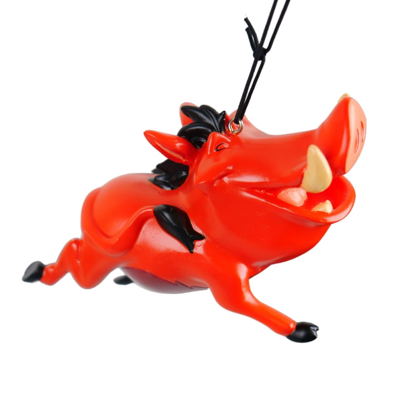 Suspension de Noël en résine : Pumba en 3D - H. 7c