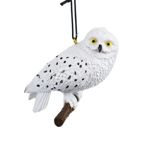 Suspension de Noël en résine : Hedwige en 3D - H.