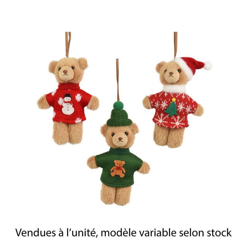 Suspension de Noël 'Ours', modèle variable - H. 4,