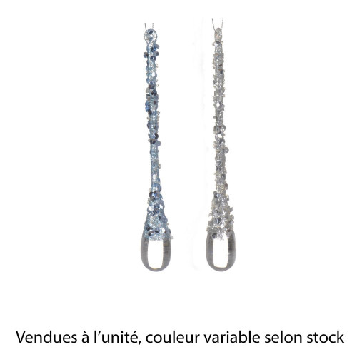 Suspension de Noël 'Gouttes paillettées', coloris