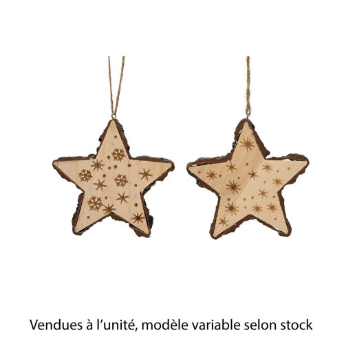 Suspension de Noël Étoile flocon', modèle variable