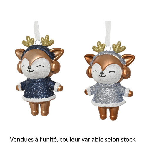 Suspension de Noël 'Renne', coloris variable - H.