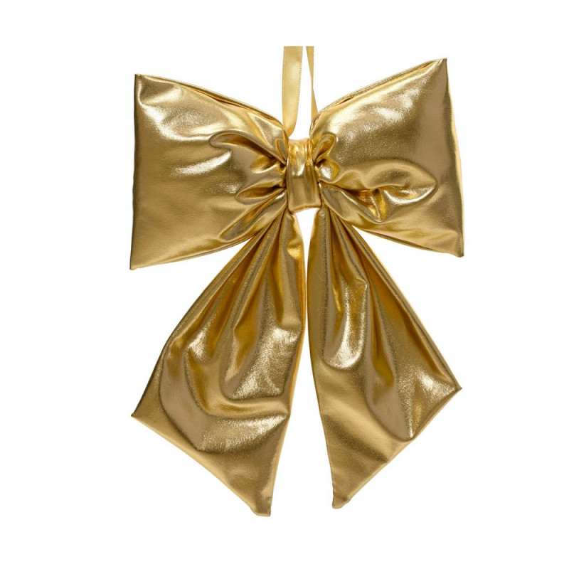 Nud de Noël en polyester brillant, coloris or - L