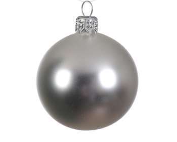 Boule de Noël en verre mat d7cm