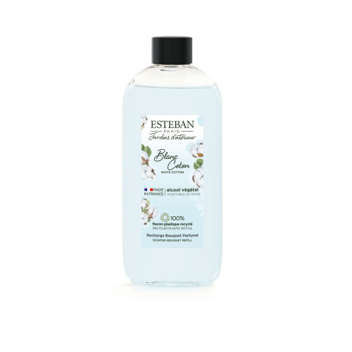 Recharge Blanc coton 200 ml pour bouquet parfumé