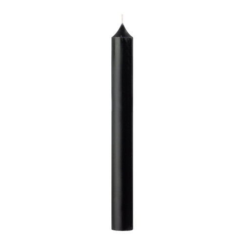 Bougie chandelle, coloris noir - H. 20xD. 2,2cm