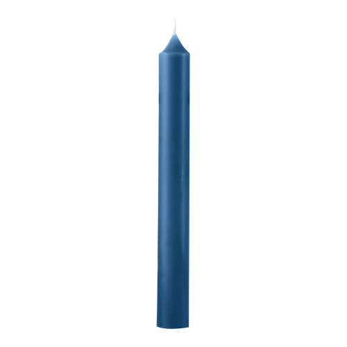 Bougie chandelle, coloris bleu marine - H. 20xD. 2