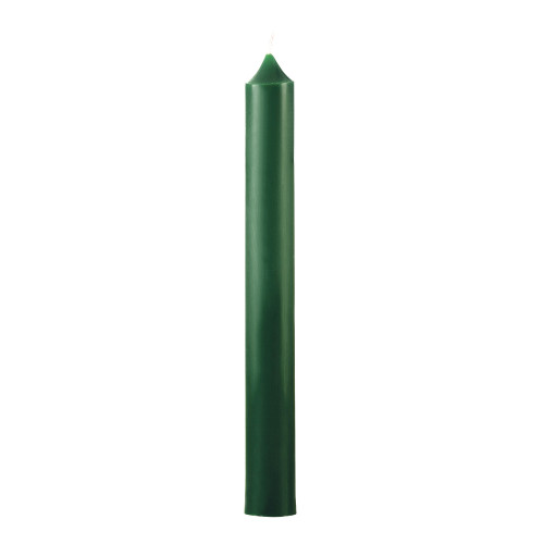 Bougie chandelle, coloris vert forêt - H. 20xD. 2,