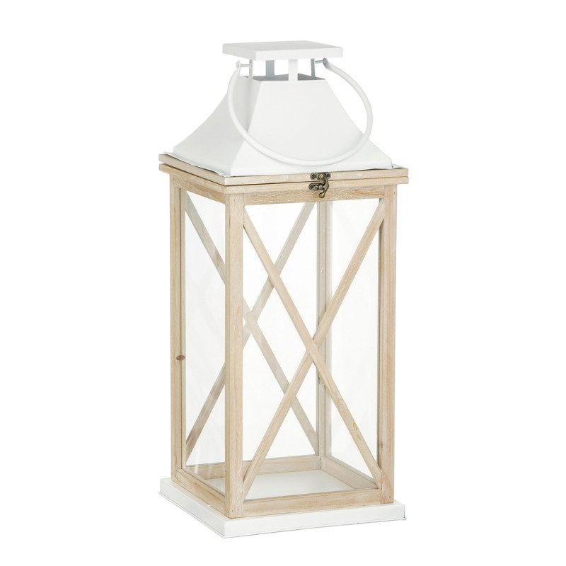 Lanterne, coloris marron clair - H. 61cm